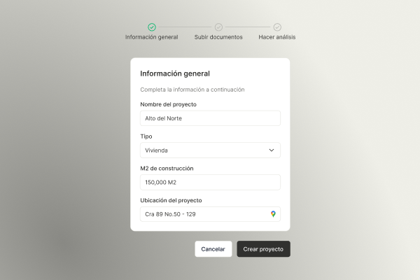 ¿Cómo crear un nuevo proyecto?